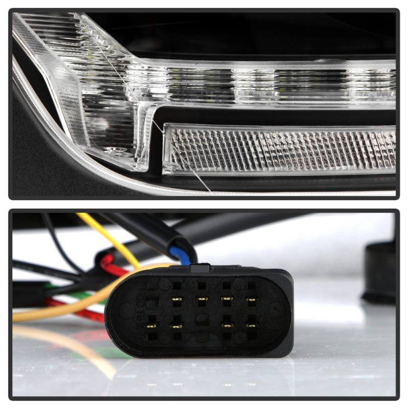 Spyder 13-19 Peterbilt 579 Passenger Side Projector Headlights - Black (PRO-YD-PB57914-SEQ-R-BK)