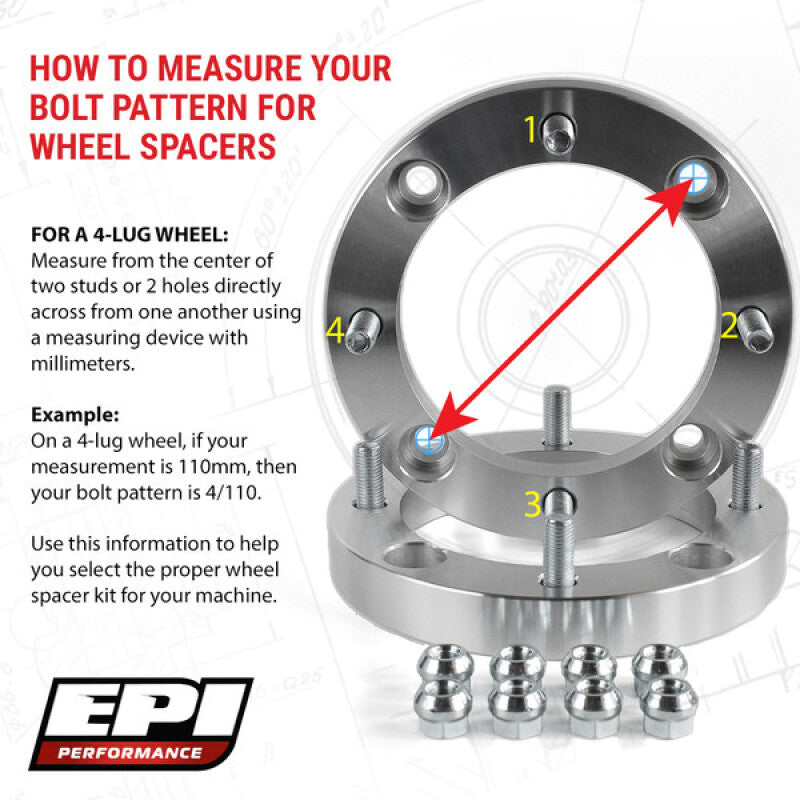 EPI 4/156 Wheel Spacer 2 in. 12 mm.