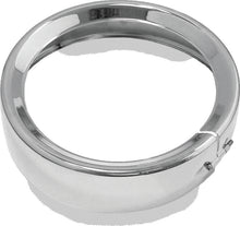 Load image into Gallery viewer, Bikers Choice FLH FLT FLHR FLD Black 7 Inch Chrome Headlight Trim Ring