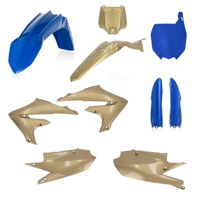 Acerbis 18-23 Yamaha YZ250F/450F/450FX/ 21+ YZ250FX (w/ Tank Cover) Full Plastic Kit - Blue/Gold