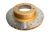 DBA 7/96+Toyota Landcruiser 90 Series Front Drilled & Slotted 4000 Series Rotor