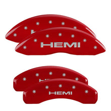 Load image into Gallery viewer, MGP 4 Caliper Covers Engraved 21-22 Ram 1500 Caliper Covers Red