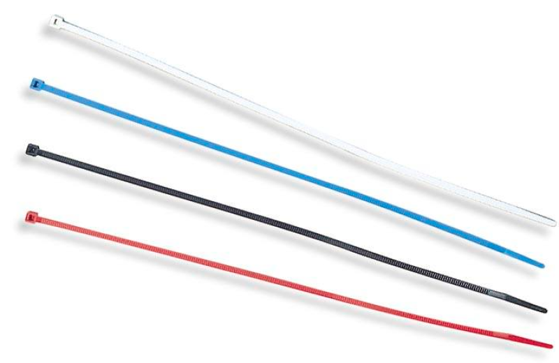 Uni FIlter 11in Cable Ties - White Blue Red Black (50 per bag)