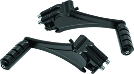 Kuryakyn Adjustable Passenger Pegs With ISO Small Pegs 10 and Up Black