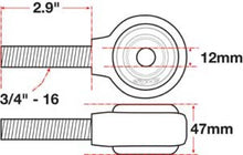 Load image into Gallery viewer, SPC Performance xAxis Rod End Ball Joint