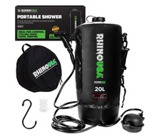 Load image into Gallery viewer, 5 Gallon Portable Pressurized Camp Shower - Black
