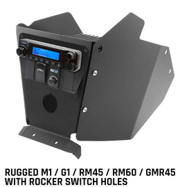 Rugged Radios Can-Am X3 Mount Kit w/Multi Mount Side Panels - M1/G1/RM45/RM60/GMR45 w/Switch Holes