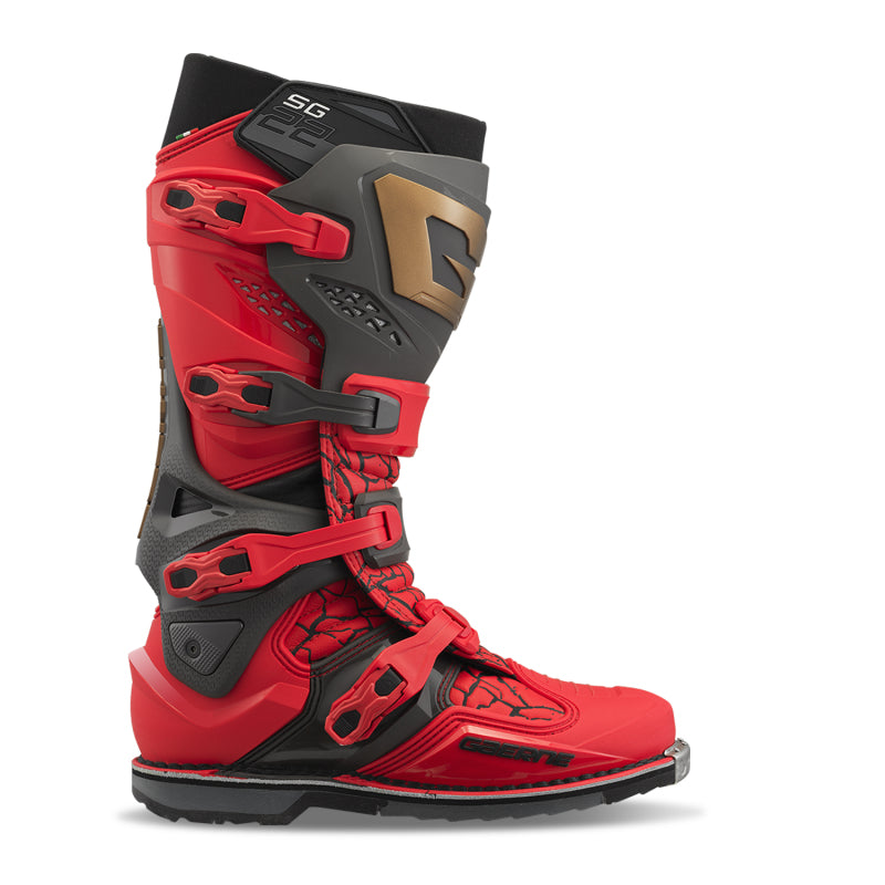 Gaerne SG22 Limited Edition MAGMA MJK LE Boot Deep Black/Fiery Red Size 9