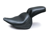 Mustang 05-17 Harley Deluxe (With Standard Rack) Harley Wide Touring Solo Seat - Black