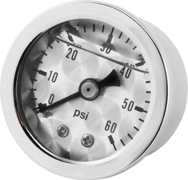 Bikers Choice Metallic Face Oil Pressure Gauge 0-60 Psi 1/8 NPT