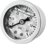 Bikers Choice Metallic Face Oil Pressure Gauge 0-60 Psi 1/8 NPT
