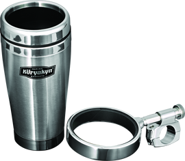 Kuryakyn Drink Holder With Stainless Steel Mug 1 inch Bar Clamp Chrome