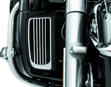 Load image into Gallery viewer, Kuryakyn Radiator Grills For Twin Cooled Models Chrome &amp; Black (Pair)