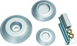 Kuryakyn Lodestar Rear Axle Sliders-BMW-Silver