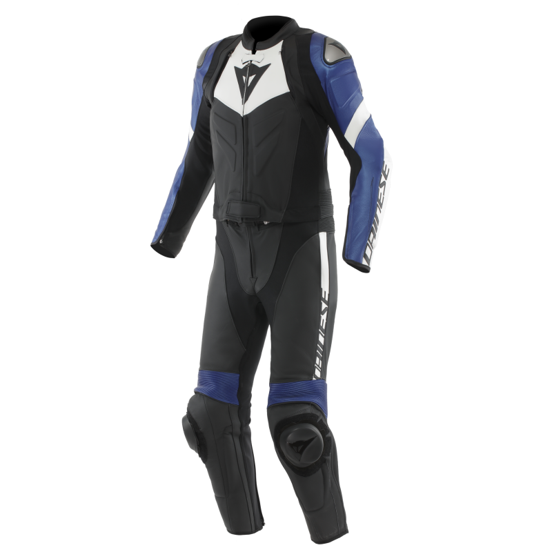 Dainese Avro 4 Leather 2PC Suit Black/White/Blue Size - 50