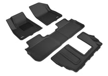 Load image into Gallery viewer, 3D MAXpider 2017-2020 GMC Acadia Kagu 1st &amp; 2nd &amp; 3rd Row Floormats - Black