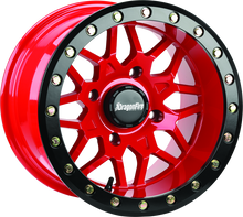 Load image into Gallery viewer, DragonFire Racing Typhon Wheel 15X10 4/137 5+5 +0 Machined Red