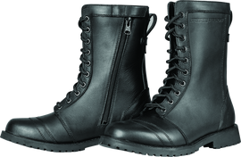 Speed and Strength Fast Times Leather Boots Black Womens Size - 6