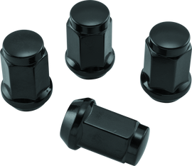 QuadBoss Lug Nuts 12x1.5 - 17mm-Od - Black - Box of 4