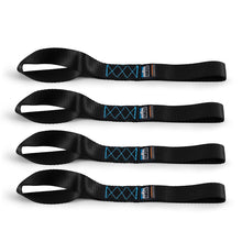 Load image into Gallery viewer, Borne Off-Road Soft Loop Tie-Down Straps (4-Pack) Black
