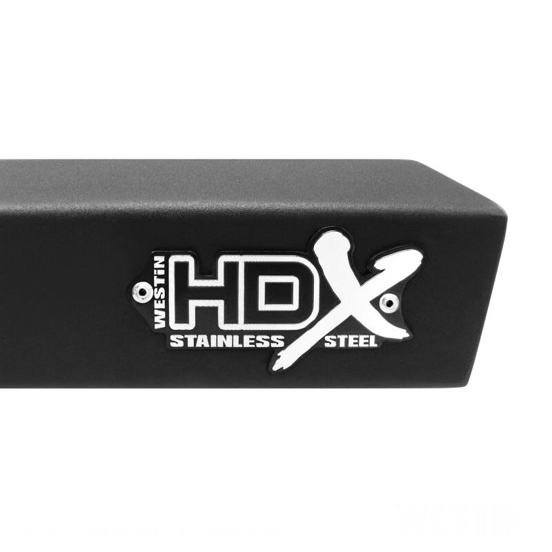 Westin 09-14 Ford F-150 Supercrew HDX Stainless Drop Nerf Step Bars - Tex. Blk