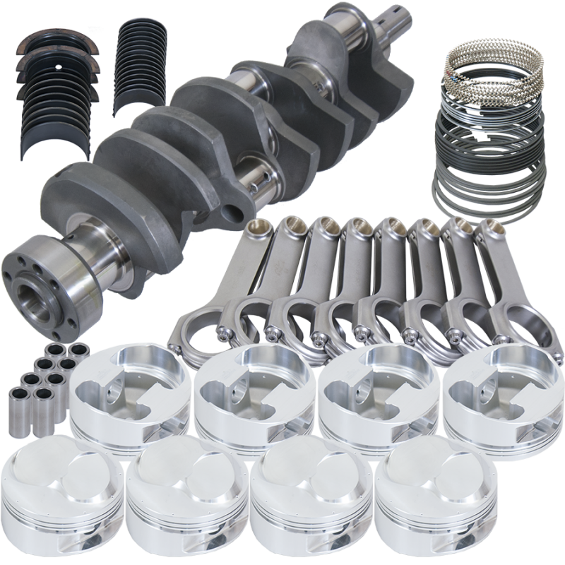 Eagle Chevy 502 1Pc 4.250in Counterwght Crank 6.535in H-Beam 46cc 4.625in Pistons Rotating Assembly