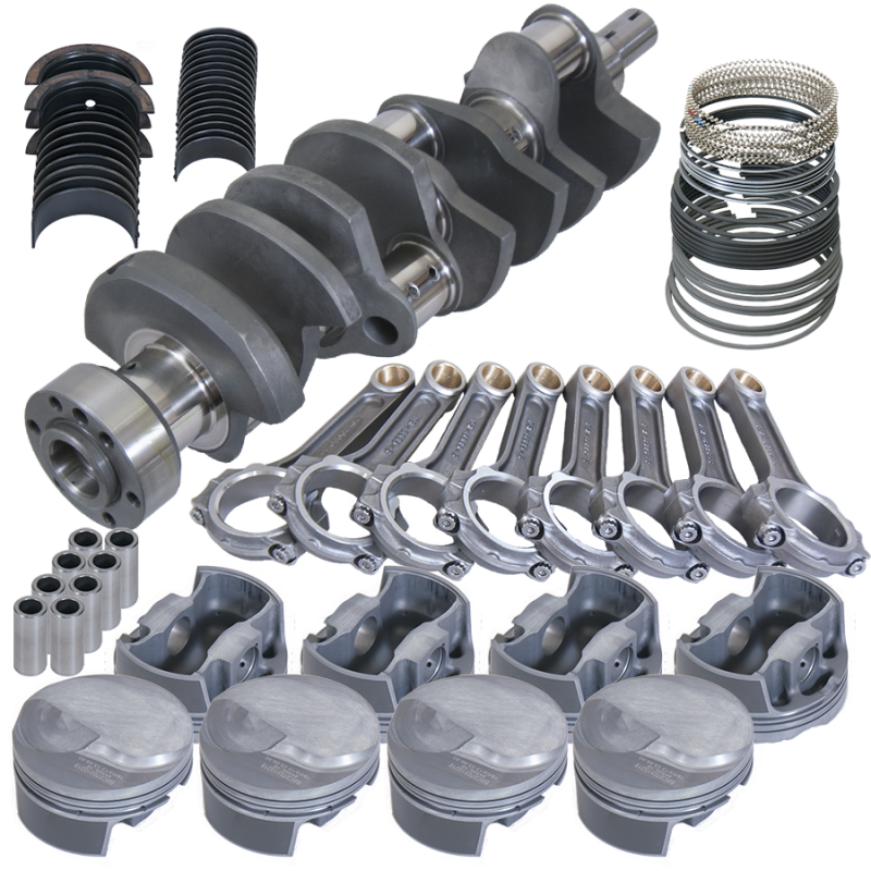 Eagle Chevy 454 1Pc 4.250in Crank 6.385in I-Beam Rods 18cc Dome 4.350in Pistons Rotating Assembly