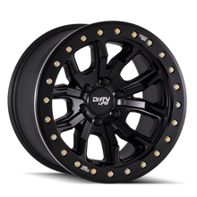 Load image into Gallery viewer, Dirty Life 9303 DT-1 17x9/8x165.1 BP/-12mm Offset/130.8mm Hub Matte Black Wheel - Beadlock