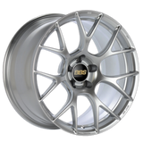 BBS RE-V7 20x9.5 5x112 ET15 Gloss Diamond Silver Wheel 82mm PFS/Clip Required