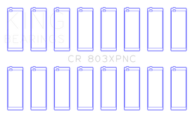 King Engine Bearings Chevrolet SBC 265CI/283CI/327CI (Size 010) Connecting Rod Bearing Set of 8