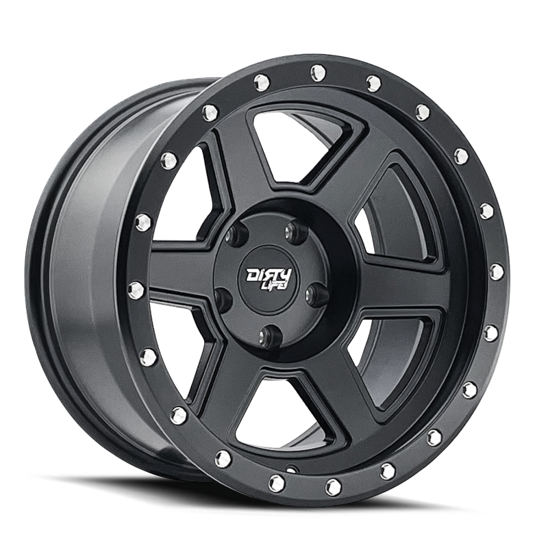 Dirty Life Compound 9315 18x9 / 5x127 BP / -12mm Offset / 78.1mm Hub Matte Black Wheel