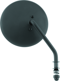 Bikers Choice Black 4 Inch Round Mirror Short Right Universal