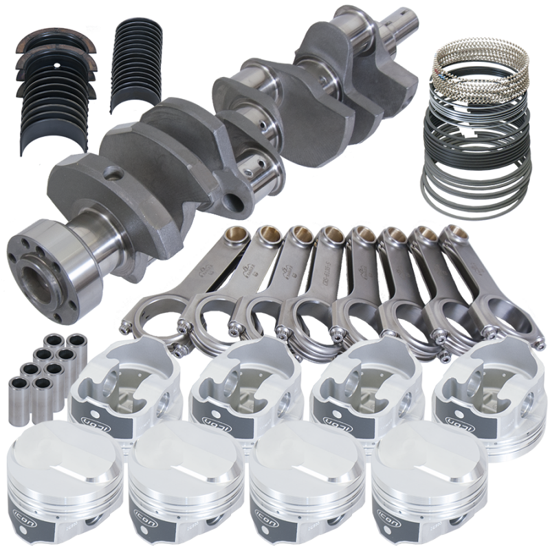 Eagle Chevy 454 1Pc 4.000in Crank 6.135in H-Beam 38cc Dome 4.320in Pistons Rotating Assembly