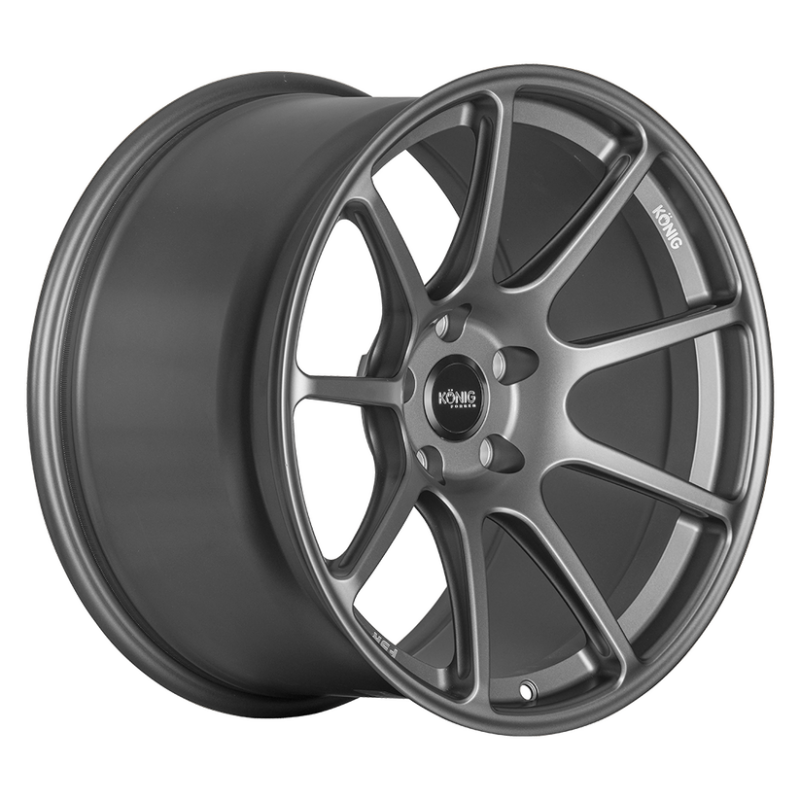 Konig Forged F5R 18x10.5 5x114.3 ET25 Ash Silver Wheel (Knurled Bead)