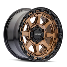Mayhem 8306 Ridgeline 17x8.5 / 6x139.7 BP / 6mm Offset / 106.1mm Hub Satin Bronze/Black Lip Wheel