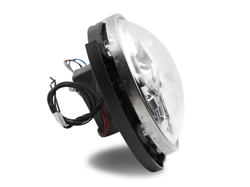Raxiom07-18 Jeep Wrangler JK LED Halo Projector Headlights- Chrome Housing (Clear Lens)