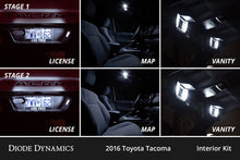 Load image into Gallery viewer, Diode Dynamics 05-15 Toyota Tacoma Interior LED Kit Cool White Stage 1