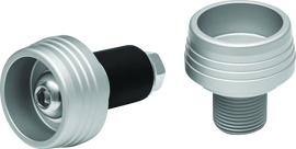 Kuryakyn Lodestar Front Axle Slider Silver