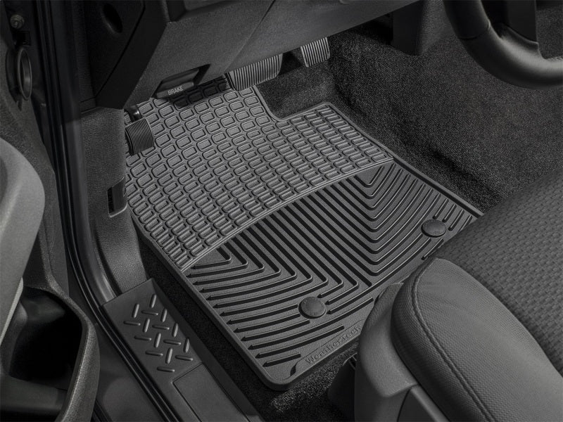 WeatherTech 10-12 Ford Mustang Front Rubber Mats - Black