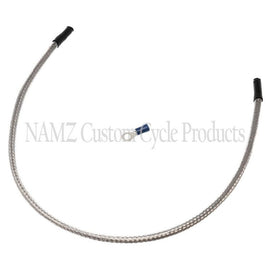 NAMZ Oil Sending Harness Cover (SS Braided & Clear Coated - Stock Length)
