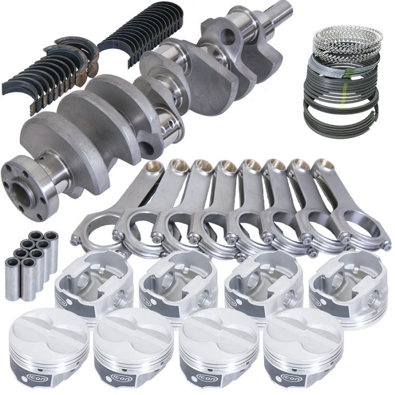 Eagle Ford 289/302 3.250in Crank 5.400in H-Beam -11cc Flat Top 4.060in Pistons Rotating Assembly