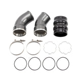 Wehrli 06-10 Chevrolet 6.6L LBZ/LMM Duramax Passenger Side 3.5in Intercooler Pipe - Flat Black