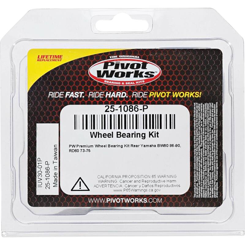 Pivot Works Yamaha Wheel Bearing Kit Premium Bearings