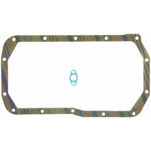 Load image into Gallery viewer, Fel-Pro Oldsmobile Cutlass Supreme OS 13398 C-1 Engine Oil Pan Gasket Set Blue Stripe cork-rubber
