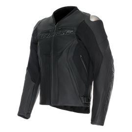Dainese Racing 5 Leather Jacket Black/Black/Black Tall Size - 46
