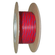 Load image into Gallery viewer, NAMZ OEM Color Primary Wire 100ft. Spool 18g - Red/Blue Stripe