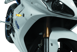 Kuryakyn Micro 1000 Clear Lens Amber Chrome