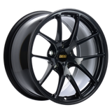 BBS RI-A 18x10 5x120 ET25 PFS Metallic Black Subtle Blue Flake Wheel -82mm PFS/Clip Req