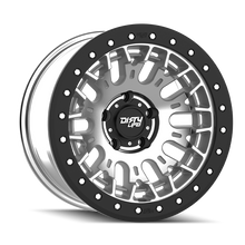 Load image into Gallery viewer, Dirty Life DT-3 17X9 5x127 -38 Offset - Machined Finish w/ Simulated Beadlock
