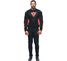 Load image into Gallery viewer, Dainese Energyca Air Tex Jacket Black/Fluorescent-Red Size - 50